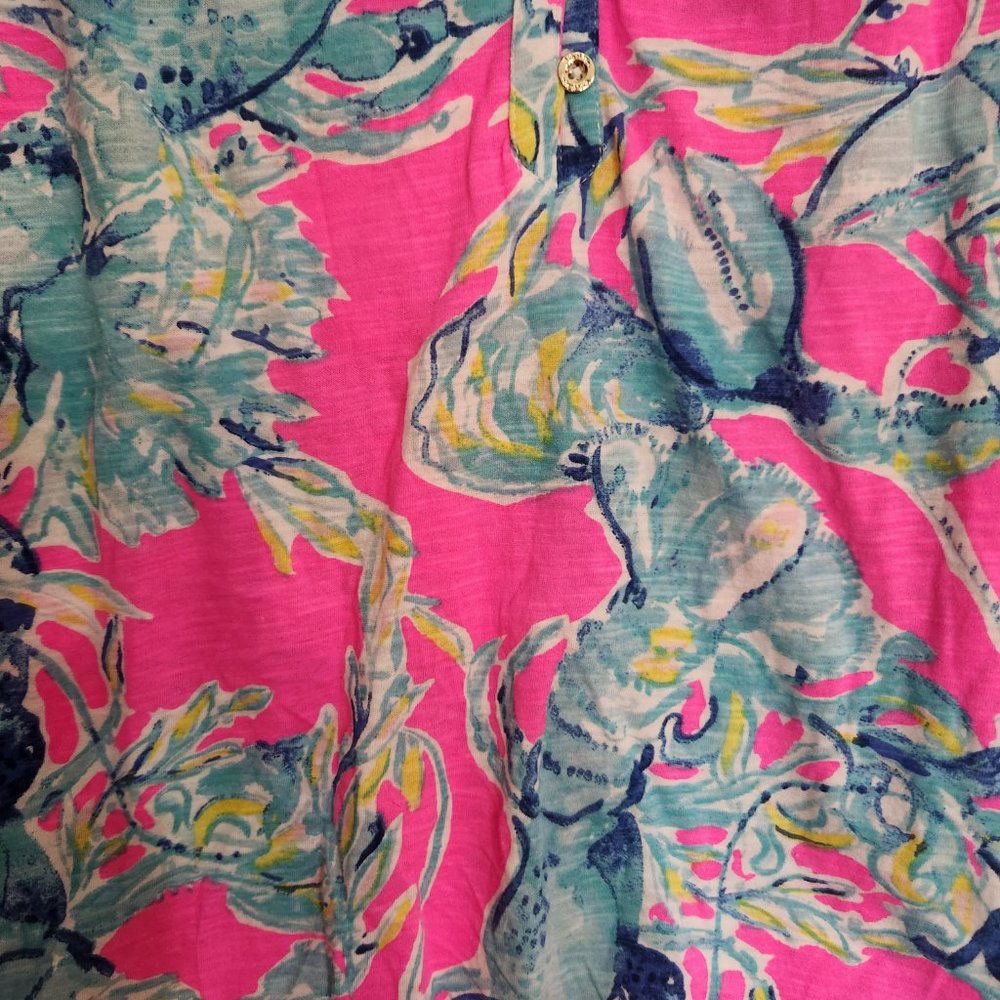 Lilly Pulitzer Essie Sleeveless Lobster Design Top Size XS - Picture 3 of 7